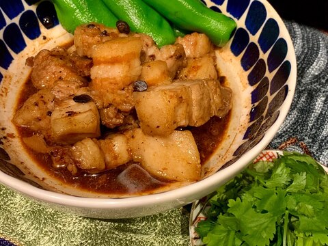 レンジで☆豚バラ（スペアリブ）の豆豉蒸し